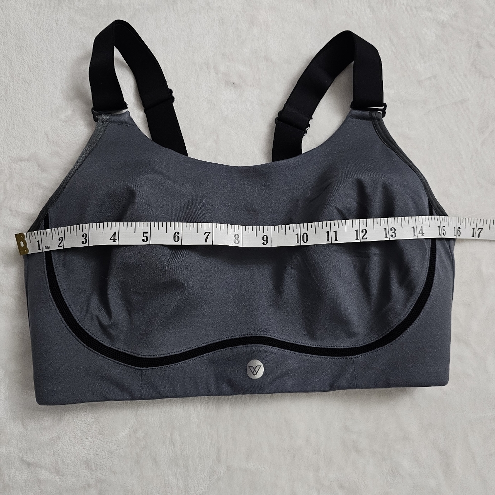 LIVI Active Lane Bryant Charcoal Volta High-Impact  Sports Bra Size 38 DDD - Picture 5 of 13